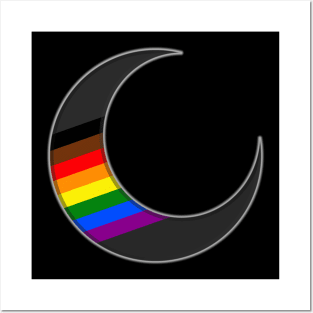 Philadelphia Pride Crescent Moon Posters and Art